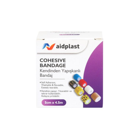 Aidplast Ovínadlo kohezívne fixačné 5 cm x 4,5 m