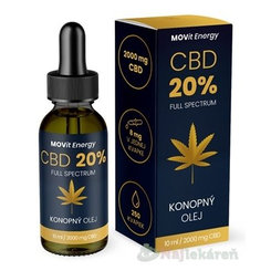 MOVit Energy CBD 20% Full Spectrum Konopný Olej 10 ml
