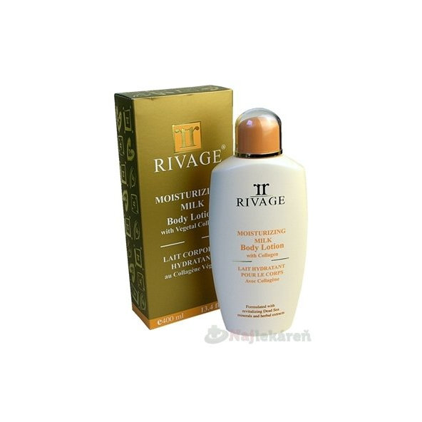 RIVAGE Zvlhčujúce telové mlieko 400ml