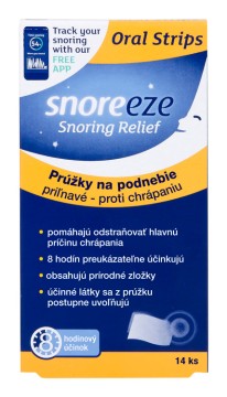 Snoreeze prúžky na podnebie proti chrápaniu 14 ks