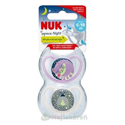 NUK Cumlík Space NIGHT 6-18m BOX