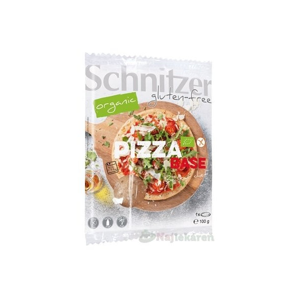 Schnitzer PIZZA BASE BIO,základné cesto, kukuričné, bezgluténové 100g