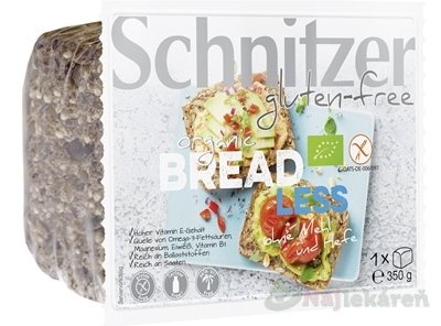 E-shop Schnitzer BREAD LESS BIO, chlieb viaczrnný, bezgluténový 350g