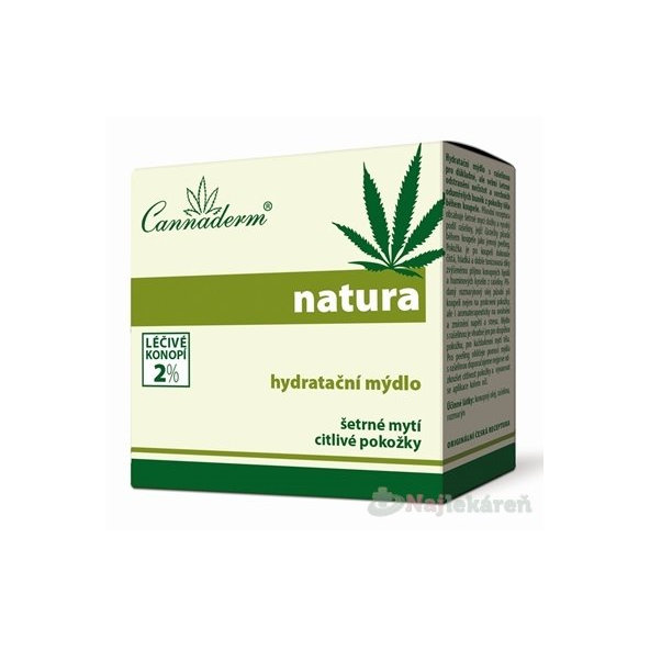 Cannaderm NATURA hydratačné mydlo 100ml