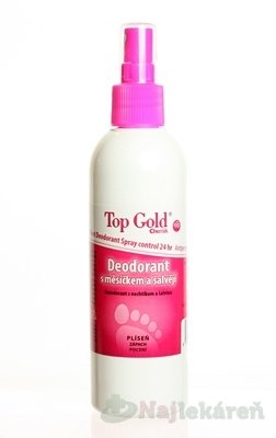 TOP GOLD Deo s nechtíkom a šalviou+Tea Tree Oil 150g