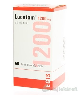 E-shop Lucetam 1200 mg na funkciu mozgových buniek, 60ks