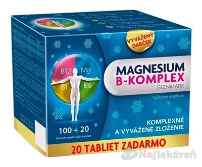 E-shop Magnesium B-komplex Glenmark 100+20 ks