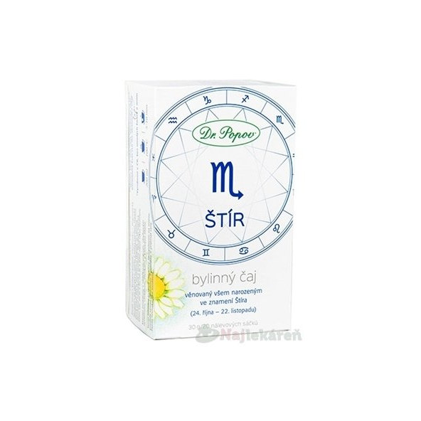 Dr. Popov Bylinný čaj ŠKORPIÓN