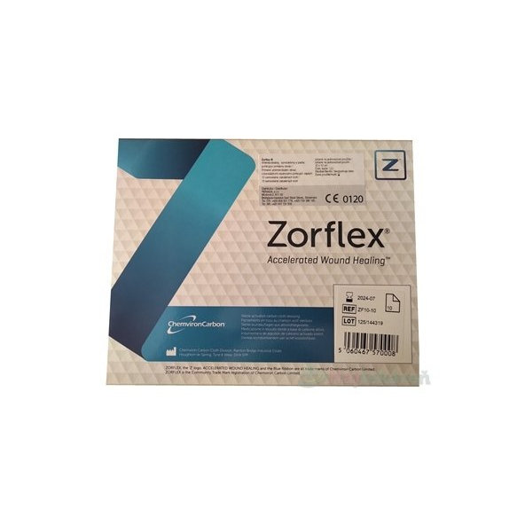 Zorflex krytie na rany s aktívnym uhlím 10x10 cm, 1x10 ks