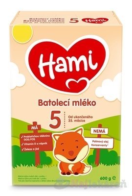 E-shop Hami 5 Batoľacie mlieko (od ukonč. 35. mes.) 1x600 g