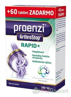 E-shop Proenzi ArthroStop RAPID+, tbl 180+60 zadarmo (240 ks)