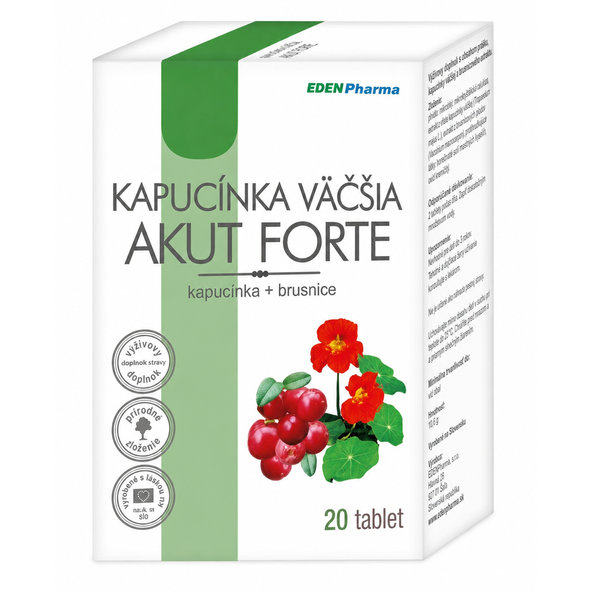 EDENPharma KAPUCÍNKA VÄČŠIA AKUT FORTE 20 tabliet