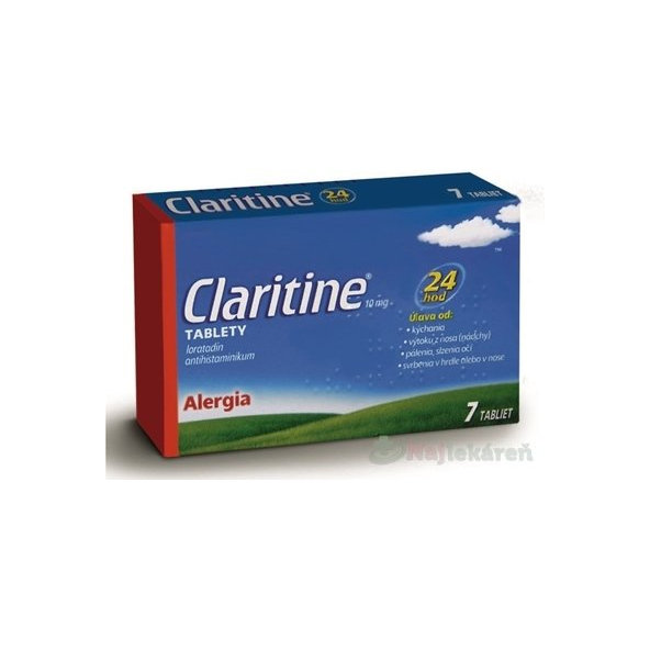 CLARITINE na alergiu, 7tbl