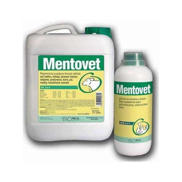 Mentovet na podporu trávenia a dýchania pre hospodárske zvieratá 100ml