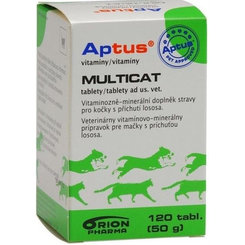 Aptus MULTICAT multivitamínové tablety pre mačky 120 tabliet