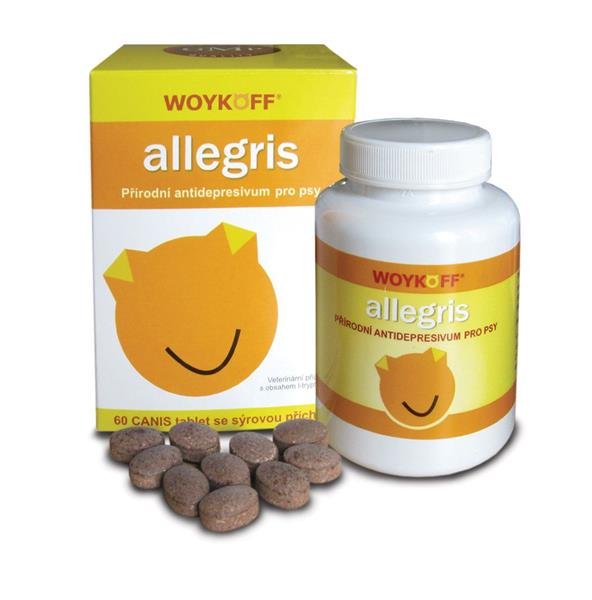 E-shop Allegris prírodné antidepresívum pre psy 60tbl