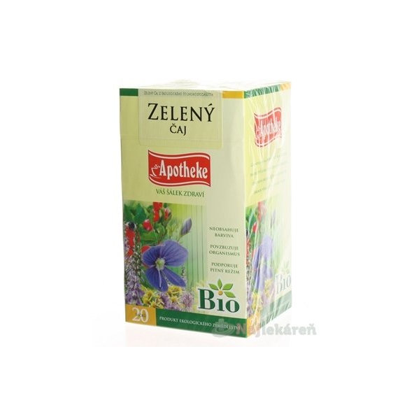 APOTHEKE BIO SELECTION ZELENÝ ČAJ, 20x1,5 g