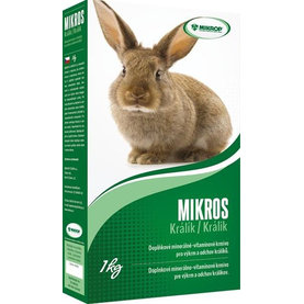 MIKROS minerálno – vitamínové krmivo pre králiky 1kg