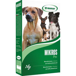 MIKROS doplnkové minerálno – vitamínové krmivo pre psy 1kg