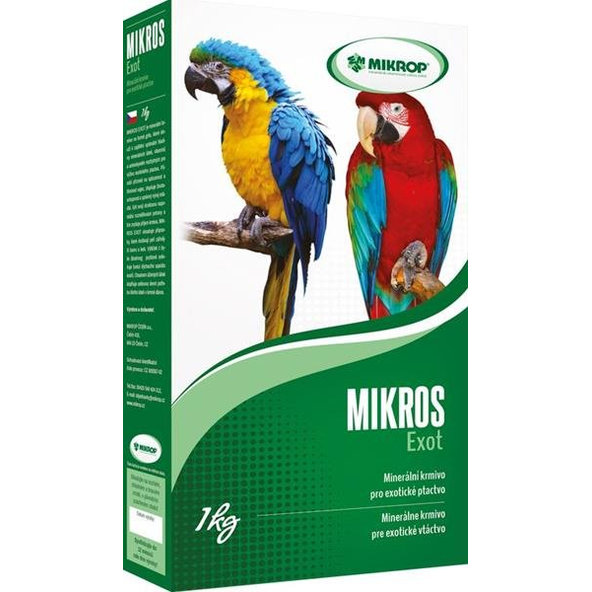 MIKROS Exot minerály a vitamíny pre exotické vtáctvo 1kg