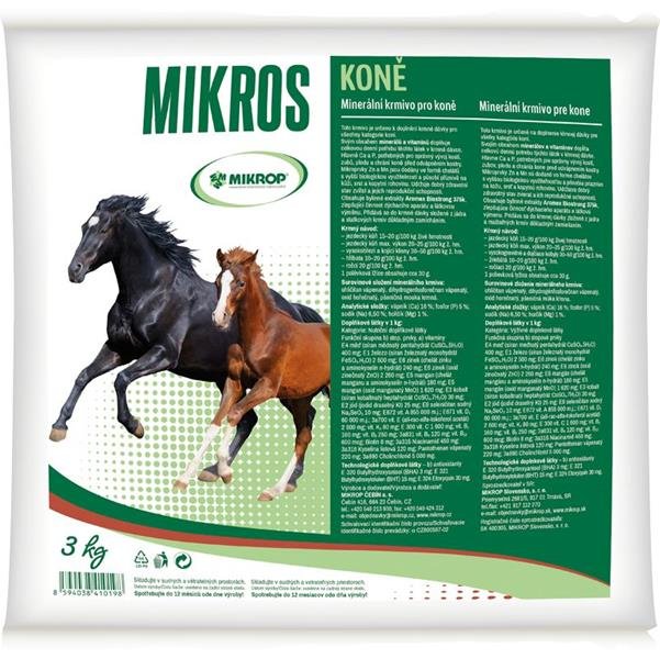 E-shop MIKROS Horse VDK minerály a vitamíny pre kone 3kg