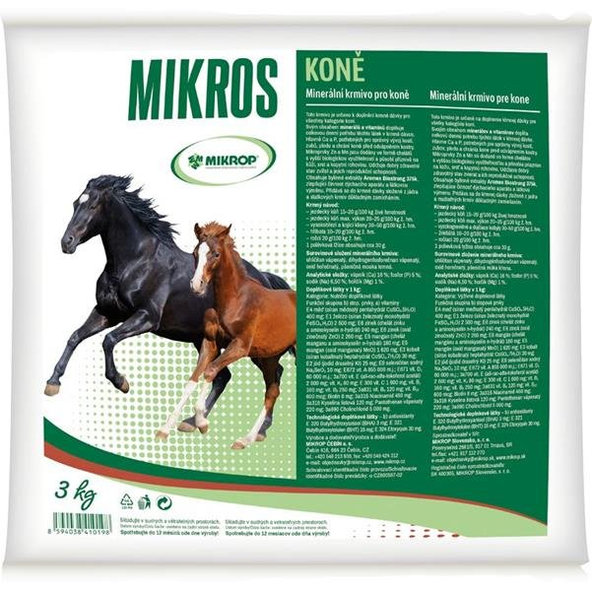 MIKROS Horse VDK minerály a vitamíny pre kone 3kg