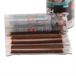 Maškrta Alphaspirit dog Pás tyčinky rybacie 16ks 160g