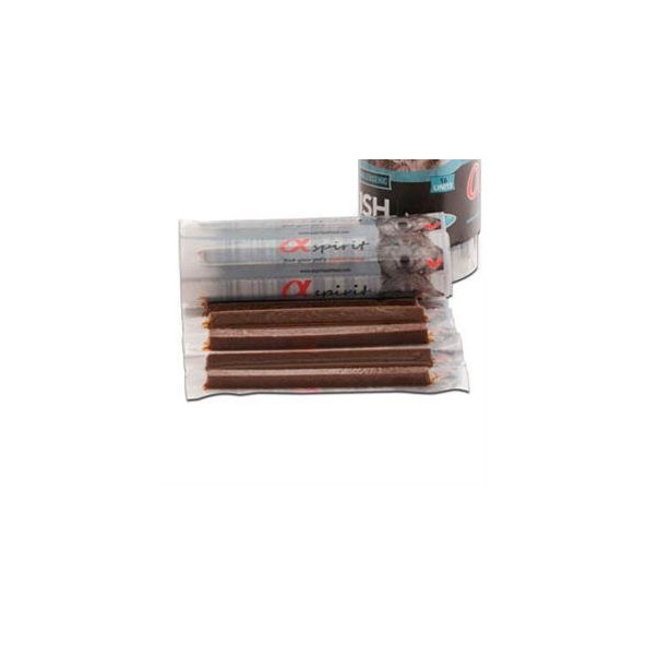 Maškrta Alphaspirit dog Pás tyčinky rybacie 16ks 160g
