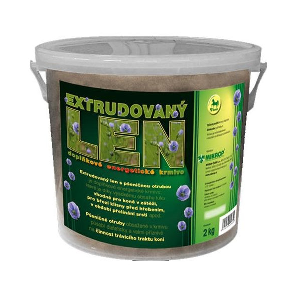 MIKROS Horse Extrudovaný ľan pre kone 2kg