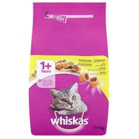 E-shop WHISKAS Adult cat granule pre mačky s kuracím mäsom 1,4kg