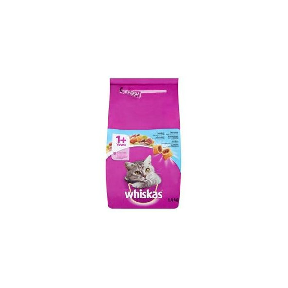 WHISKAS Adult cat s tuniakom granule pre mačky 1,4kg