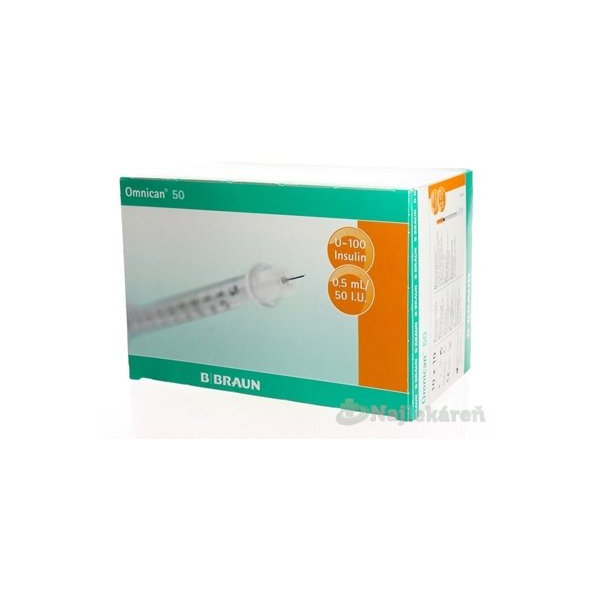 BB OMNICAN INZ. STRIEKAČKA 0,5ml ,ihla 0,30x12mm  100ks