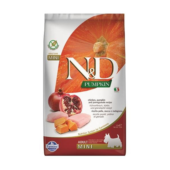 Farmina N&D dog PUMPKIN (GF) adult mini, chicken & pomegranate 2,5kg
