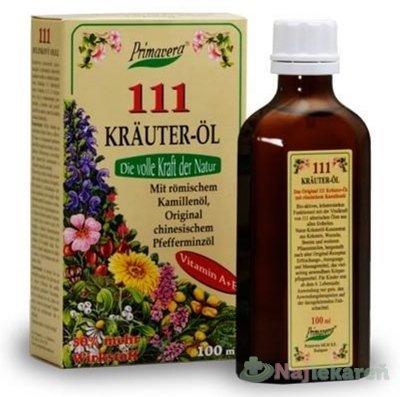 E-shop PRIMAVERA 111 KRÄUTER-ÖL, bylinný olej, 100 ml