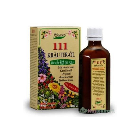 PRIMAVERA 111 KRÄUTER-ÖL, bylinný olej, 100 ml