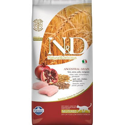 Farmina N&D cat AG adult, neutered, chicken, spelt, oats & pomegranate 5kg