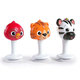 BABY EINSTEIN Hrkálkový set 3 ks s prísavkami Rattle & Jingle Trio 6m+