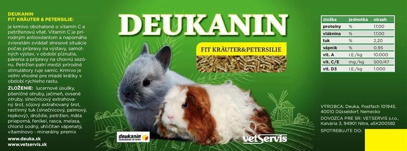 E-shop Deukanin Kräuter Fit & Petersilie krmivo pre králiky 3kg vedro