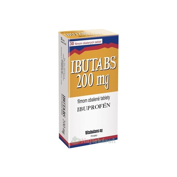 Ibutabs 200 mg na bolesť a horúčku 30 tabliet