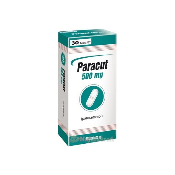 Paracut 500 mg proti bolesti a horúčke 30 tabliet