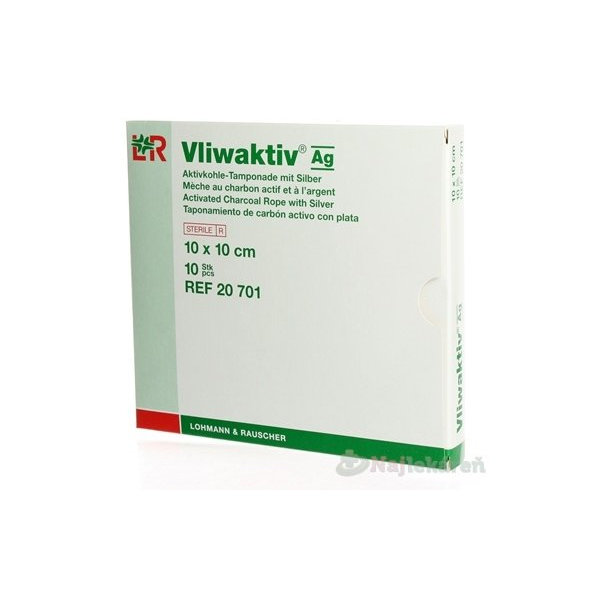 VLIWAKTIV AG TAMPONÁDY S AKTÍV.UHLÍM A AG 10x10cm 10ks