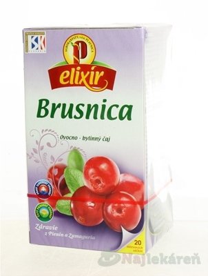 E-shop AGROKARPATY BRUSNICA pravá, ovocno- bylinný čaj, 20x1,5 g