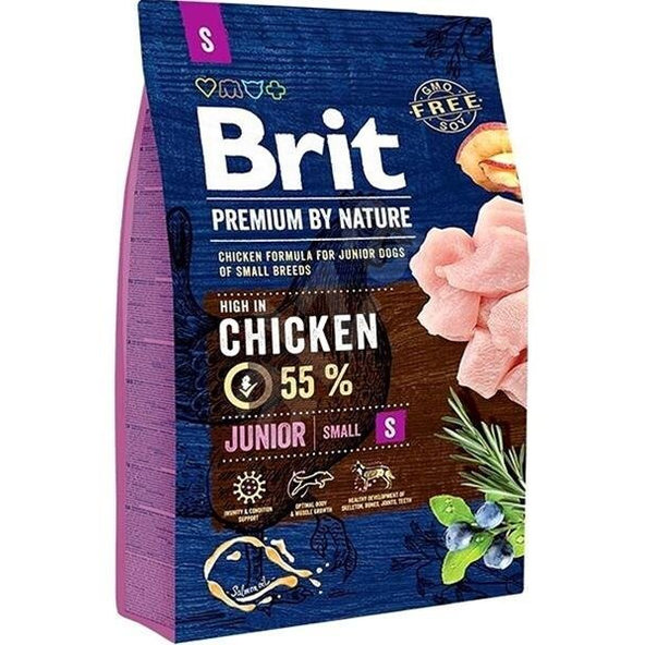 Brit Premium by Nature dog Junior S 3kg