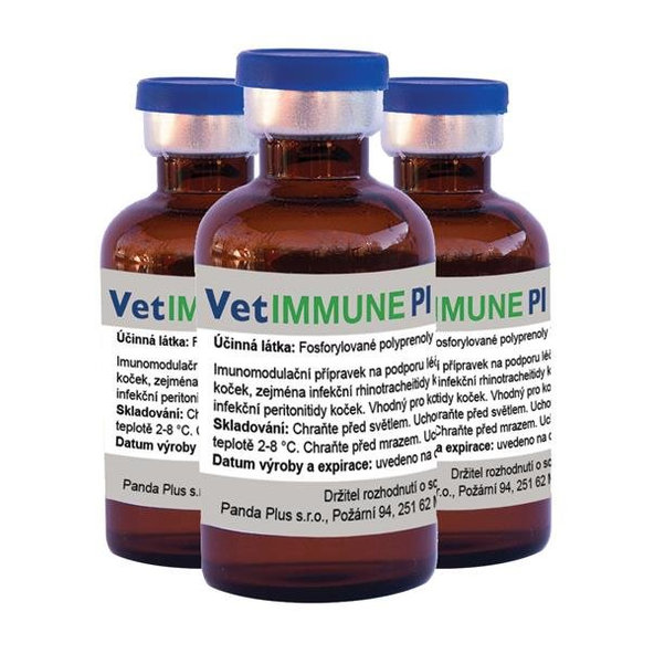 Vetimmune PI perororálny roztok na podporu vitality mačiek pri liečbe vírusových ochorení 10ml