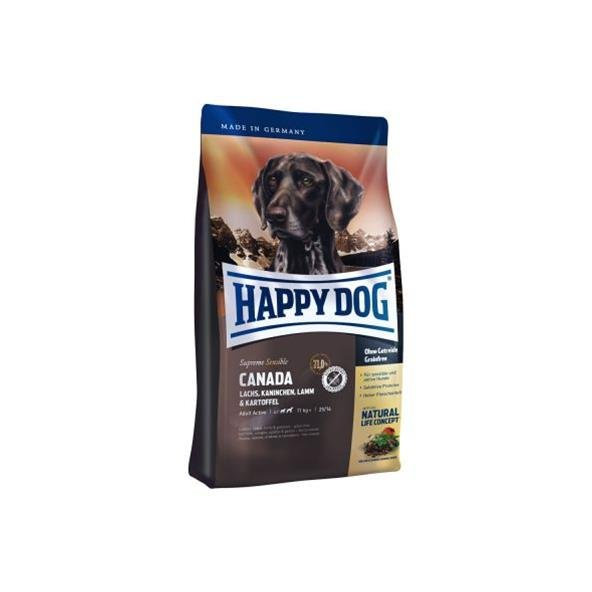 Happy Dog SUPER PREMIUM-Supreme SENSIBLE-Canada losos, králik, jahňa granule pre psy 4kg