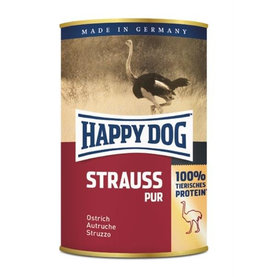 Happy Dog PREMIUM - Fleisch Pur - pštrosie mäso konzerva pre psy 400g