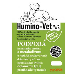 Humino-Vet IDG 100% prírodný leonardit pre všetky druhy zvierat na podporu imunity 100g