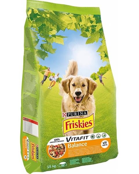 E-shop Friskies dog Balance s kuraťom a zeleninou granule pre psy 15kg