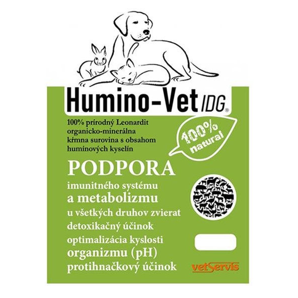 Humino-Vet IDG 100% prírodný leonardit pre všetky druhy zvierat na podporu imunity 2500g