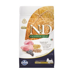 Farmina N&D dog AG adult mini, lamb, spelt, oats & blueberry 0,8kg